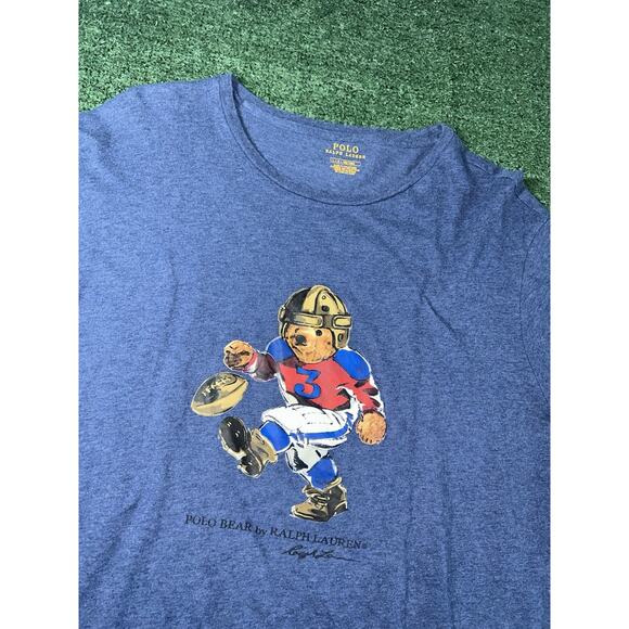 Polo Ralph Lauren Polo Bear T-Shirt Limited Edition Men Size L Blue - Picture 2 of 8